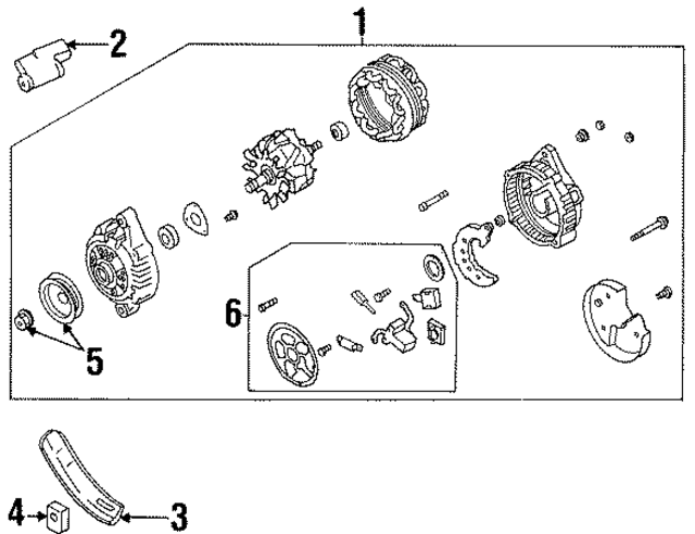 2310012G02R - : Alternator for Nissan: D21, Pathfinder Image