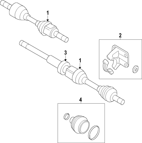 Axle Shafts & Joints for 2017 Volvo V90 Cross Country #0
