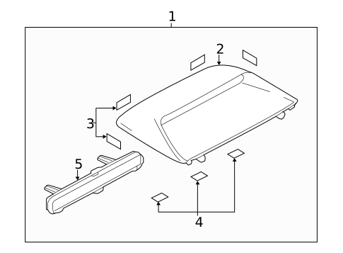 High Mounted Stop Lamp for 2014 Mazda 6 #0