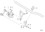 37121123877 - Rear Axle: Bow for BMW Image