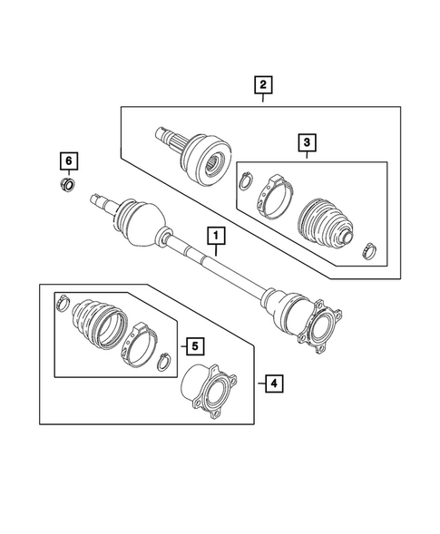 Rear Axle Shafts for 2023 Jeep Renegade #0