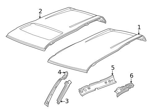 Roof & Components for 2005 Land Rover Freelander #1
