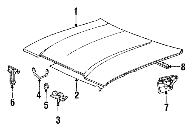 4103288 - Body: Pop-Up Spring for Mopar Image