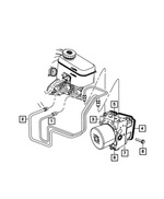52129153AF - Brakes: Master Cylinder To Hcu Tube Assembly, Brake for Mopar Image