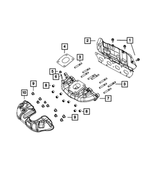 4892963AB - 1.4L Turbo; Engine: Exhaust Manifold Shield for Mopar Image