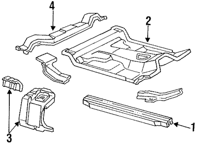 E9TZ1010128A - Body: Rocker Panel for Ford: Bronco II, Ranger Image
