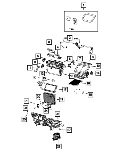 Air Conditioner and Heater Units for 2024 Jeep Gladiator #0