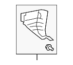 621120C030C0 - : Kick Panel Trim (Left) for Toyota: Sequoia, Tundra Image