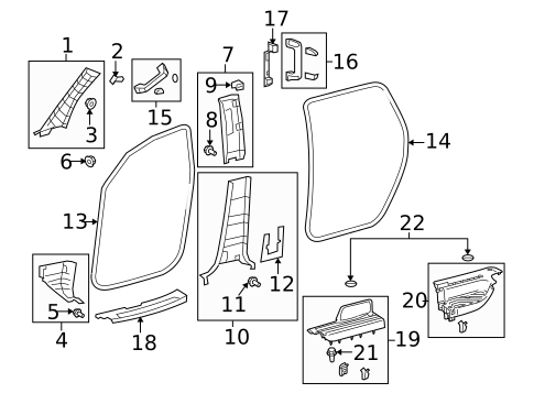 Interior Trim - Pillars for 2013 Toyota Sequoia #0