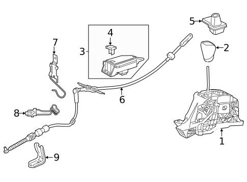 Gear Shift Control for 2018 Lexus RX350L #0
