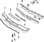 10018053 - Body: Rub Strip for Pontiac: Bonneville, Grand Prix Image