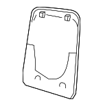 XR836744ADX - Body: Back Panel Cover for Jaguar Image