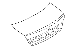 41627172332 - Body: Trunk Lid for BMW: 740i, 740Ld xDrive, 740Li, 740Li xDrive, 750i, 750i xDrive, 750Li, 750Li xDrive, 760Li, ActiveHybrid 7 Image