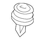 51418244781 - Body: Lower Quarter Trim Clip for BMW: 323Ci, 325Ci, 330Ci, M3 Image