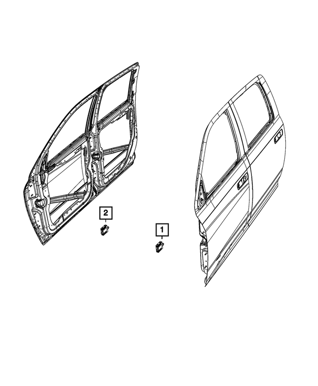 68590562AC - : Door Module, Right for Mopar Image