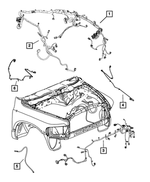 68071907AC - Electrical: Dash Wiring for Ram: 1500, 2500 Image