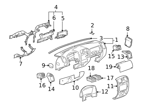 Instrument Panel for 2006 Isuzu i-350 #0