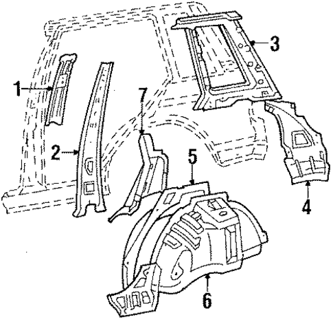 Inner Components for 1988 Toyota Tercel #1