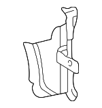 2206280698 - Body: Baffle for Mercedes-Benz Image