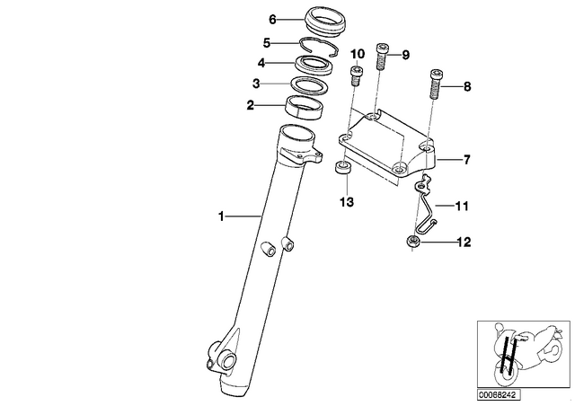 31427678482 - : Slider Tube Right         for BMW-Motorrad Image