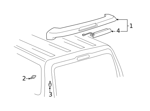 Spoiler Lamps for 2009 Toyota 4Runner #0