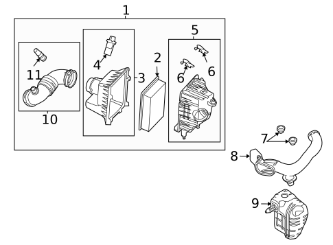 Air Intake for 2012 Ford Escape #0