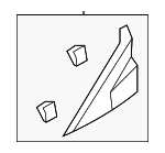 861801R000 - Body: Corner Molding for Hyundai: Accent Image
