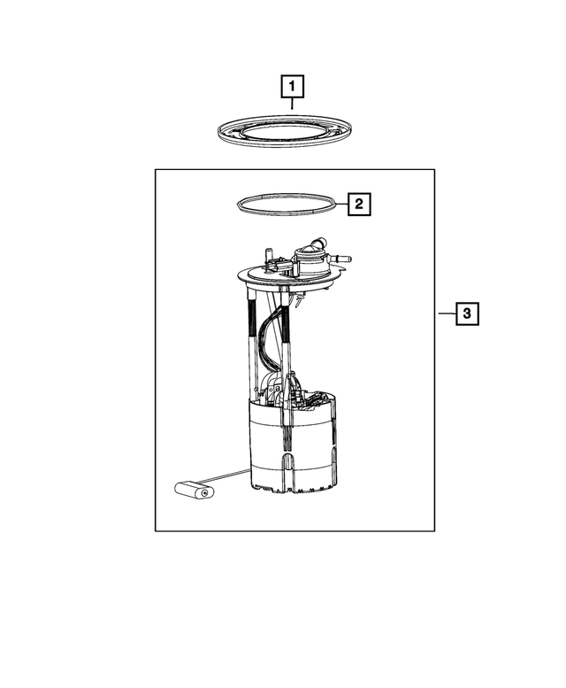 R8399001AC - Fuel and Accelerator Pedal: Fuel Pump/level Unit Module Kit, Remanufactured for Ram: 1500, 1500 Classic Image