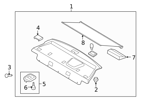 Interior Trim - Rear Body for 2009 Kia Optima #0