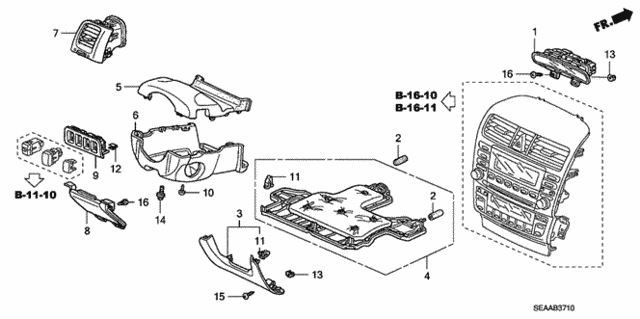 Instrument Panel Garnish (Driver Side) for 2008 Acura TSX #0