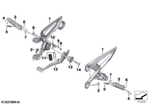Footrests for 2026 BMW-Motorrad S 1000 R #2