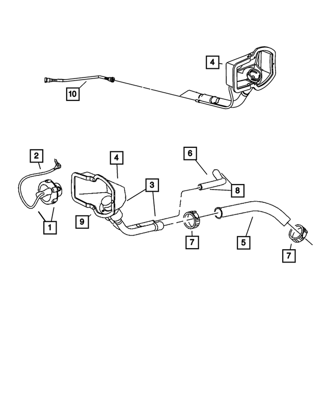 52110306AB - Fuel: Fuel Filler Hose for Mopar Image