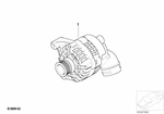 12317501599 - Engine Electrical System: Rp Reman Compact Alternator for BMW: 320i, 323Ci, 323i, 325Ci, 325i, 325xi, 328Ci, 328i, 330Ci, 330i, 330xi, 525i, 530i, X5 3.0i, Z3 2.5i, Z3 3.0i Image image