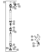 52123403AB - Rear Axle; American Axle 292 MM Dual Rear Wheels; Differential and Drive Line: Drive Shaft for Ram: 3500 Image
