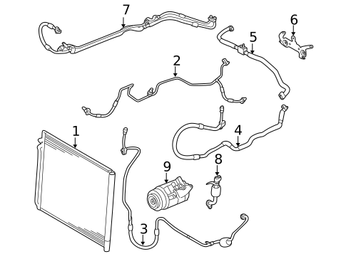 Condenser, Compressor & Lines for 2010 Land Rover Range Rover #0