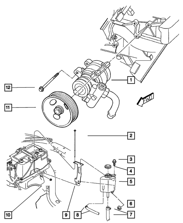 R2038708 - : Power Steering Pump for Mopar Image