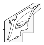 MR621740 - Body: Lower Quarter Trim for Chrysler: Sebring | Dodge: Stratus Image