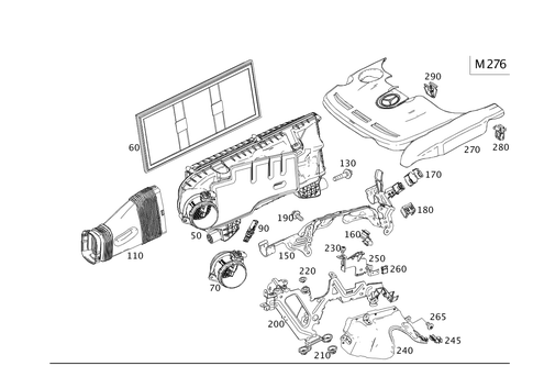 Air Intake, Gasoline Vehicles for 2010 Mercedes-Benz S550 #0