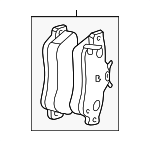 5135543AB - Brakes: Brake Pads for Mopar Image