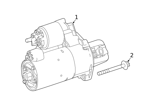 Starter & Related Components for 2016 Mercedes-Benz S 65 AMG&reg; #0