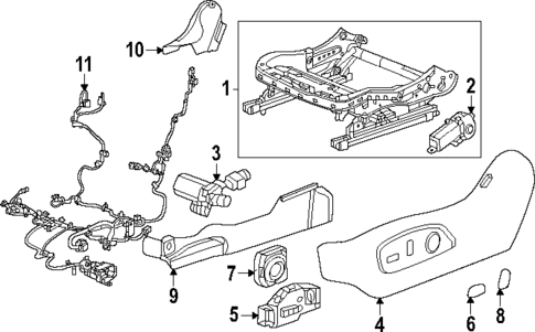 Driver Seat Components for 2025 Chevrolet Equinox EV #3