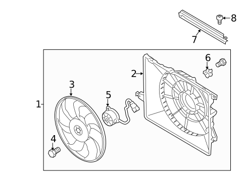 Cooling Fan for 2012 Kia Sorento #0