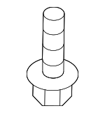 11611334 - Body: Front Deflector Bolt for Cadillac: CT4, CT5, Escalade, Escalade ESV, ESCALADE IQ | Chevrolet: Blazer EV, Bolt EUV, Colorado, Corvette, Equinox, Silverado 1500, Silverado 1500 LTD, Silverado 2500 HD, Silverado 3500 HD, Silverado EV, Suburban, Tahoe, Trailblazer, Traverse | GMC: Acadia, Canyon, Sierra 1500, Sierra 1500 Limited, Sierra 2500 HD, Sierra 3500 HD, Sierra EV, Terrain, Yukon, Yukon XL Image