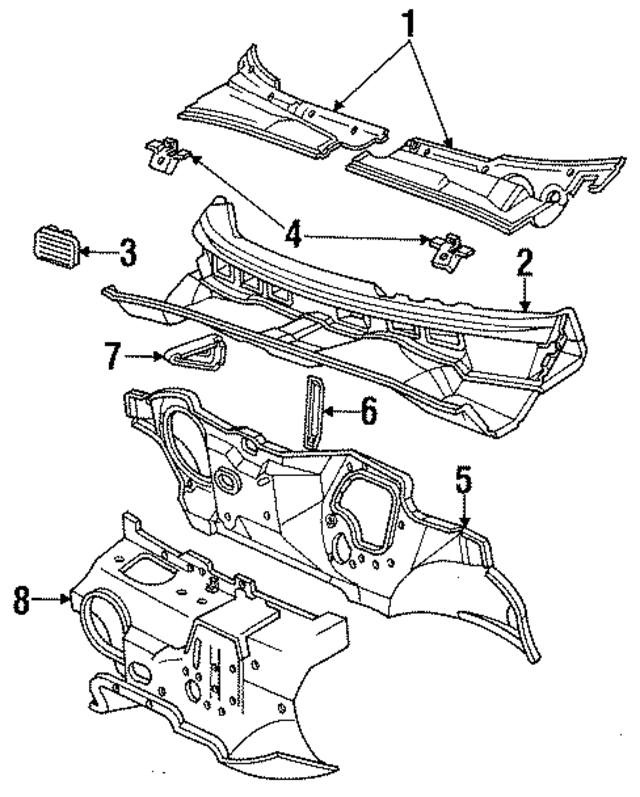 4584158 - Body: Grille for Mopar Image