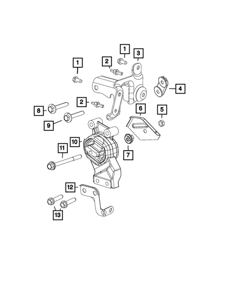 Engine Mounting for 2023 Jeep Grand Wagoneer #2