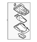 4K0947135AT6PS - : Map Lamp Assembly for Audi: A4 allroad, A5 Quattro, A5 Sportback, RS5, RS5 Sportback, S5, S5 Sportback Image