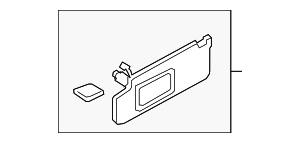 8W0857551AEEA7 - : Sun-Visor for Audi Image