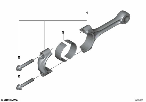 Connecting Rod with Bearing for 2014 BMW-Motorrad K 1600 GT #0