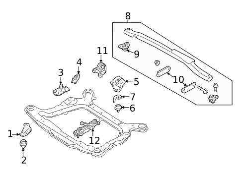 Engine & Trans Mounting for 2003 Volvo S80 #0