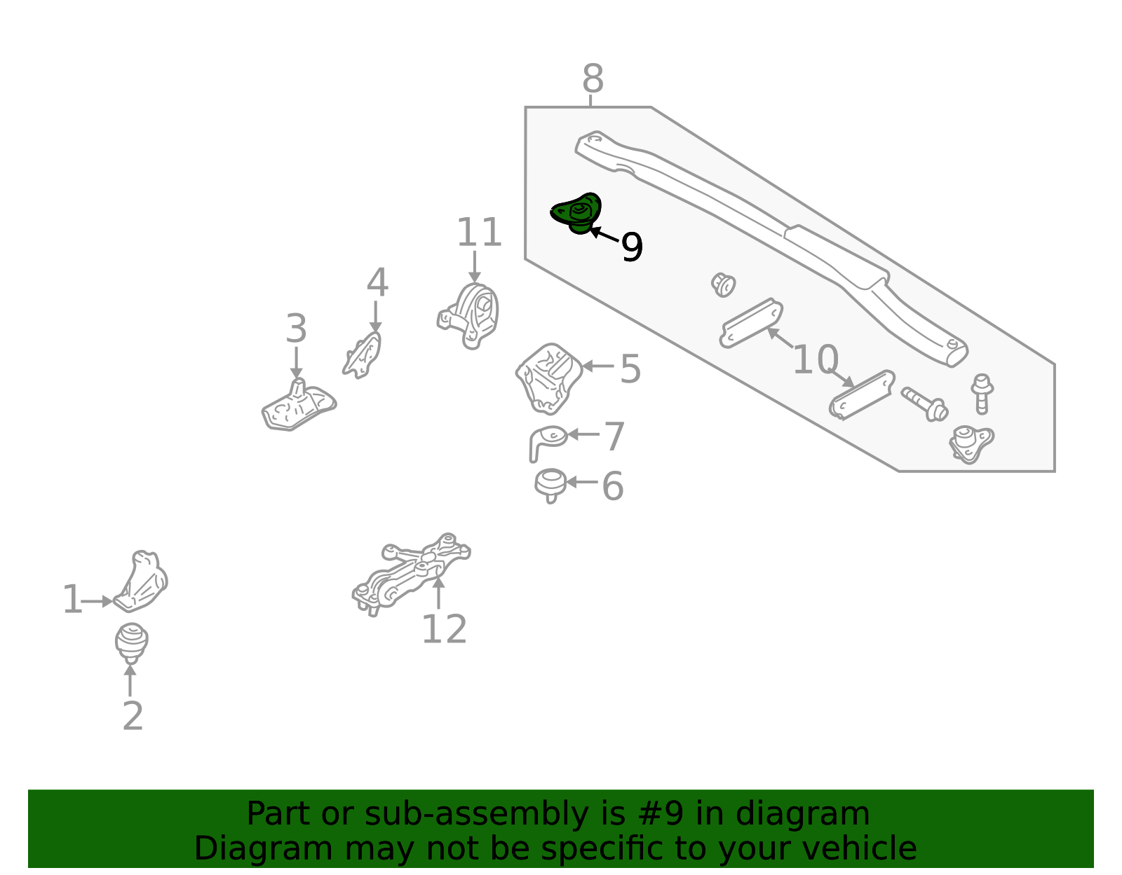 8666205 - Torque Rod Bracket - 1999-2011 Volvo | Volvo OEM Parts Direct